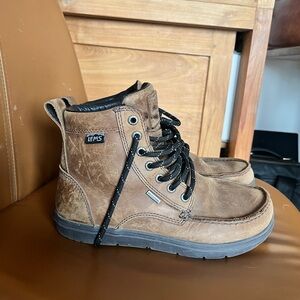 LEMS Women's Lace Up Boots - Brown